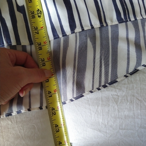 Theory Broken Stripe Twill Silk Dress - Picture 10 of 10